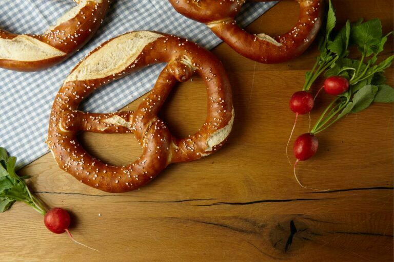 hero image on the my account page showing a fresh bavarian bretzel